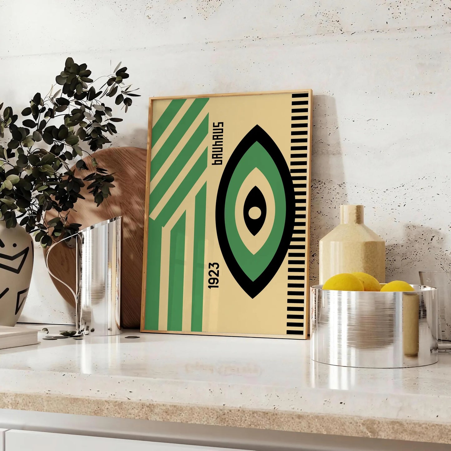 captivating Bauhaus 13 exhibition poster stunning piece wall art iconic design movement gift stylish print space sizes A4 cm A0 decor exceptional artwork