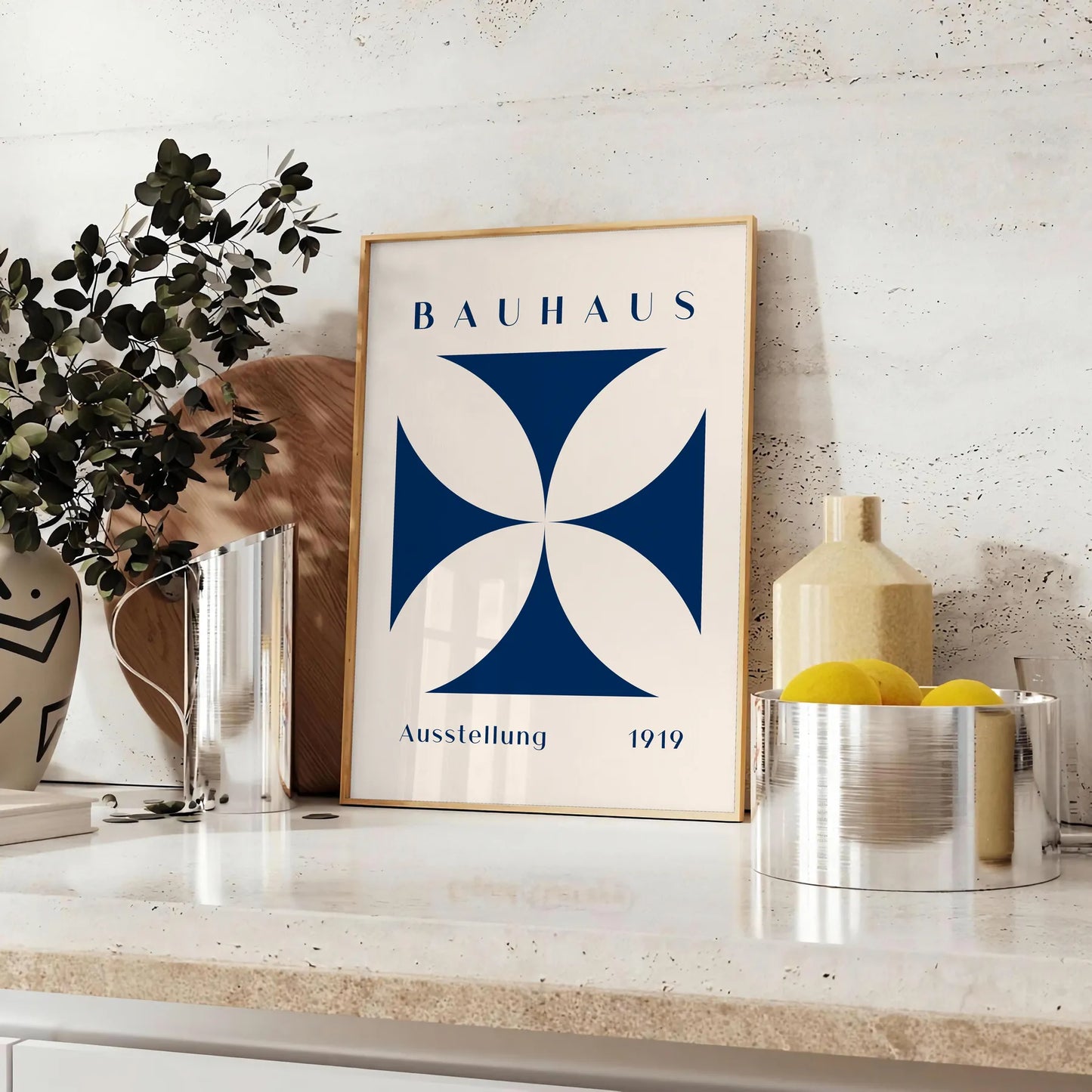 Poster striking Bauhaus prints essence iconic design movement vibrant posters perfect wall art touch modern elegance space ideal artwork gift enthusiasts option