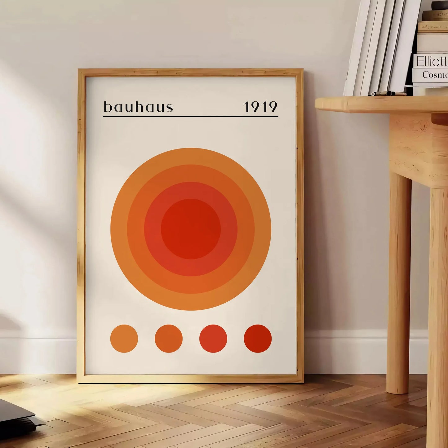 space striking Bauhaus art prints modern design vibrant colors standout poster unique gift wall sophistication room unframed version style