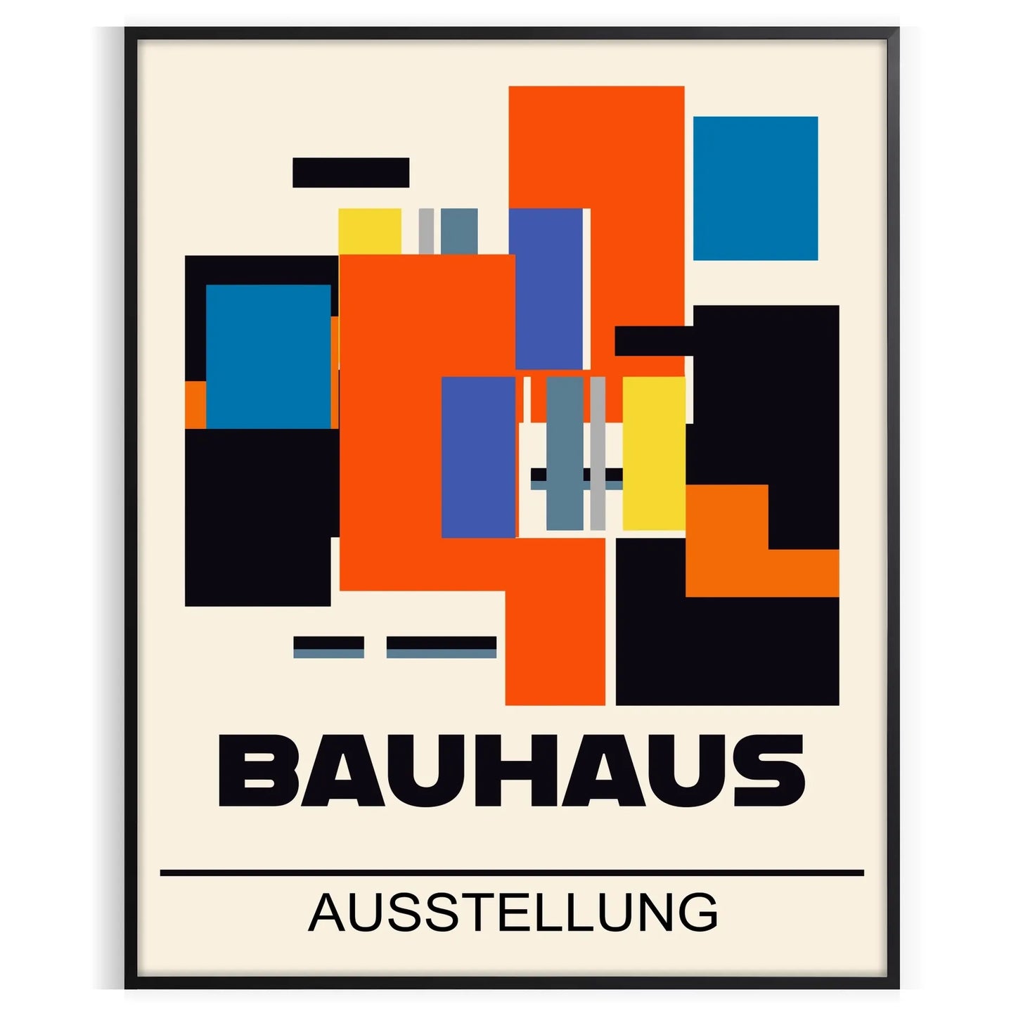 space captivating Bauhaus design poster wall art print modern aesthetics ideal gift lovers home office decor various sizes A4 cm A0