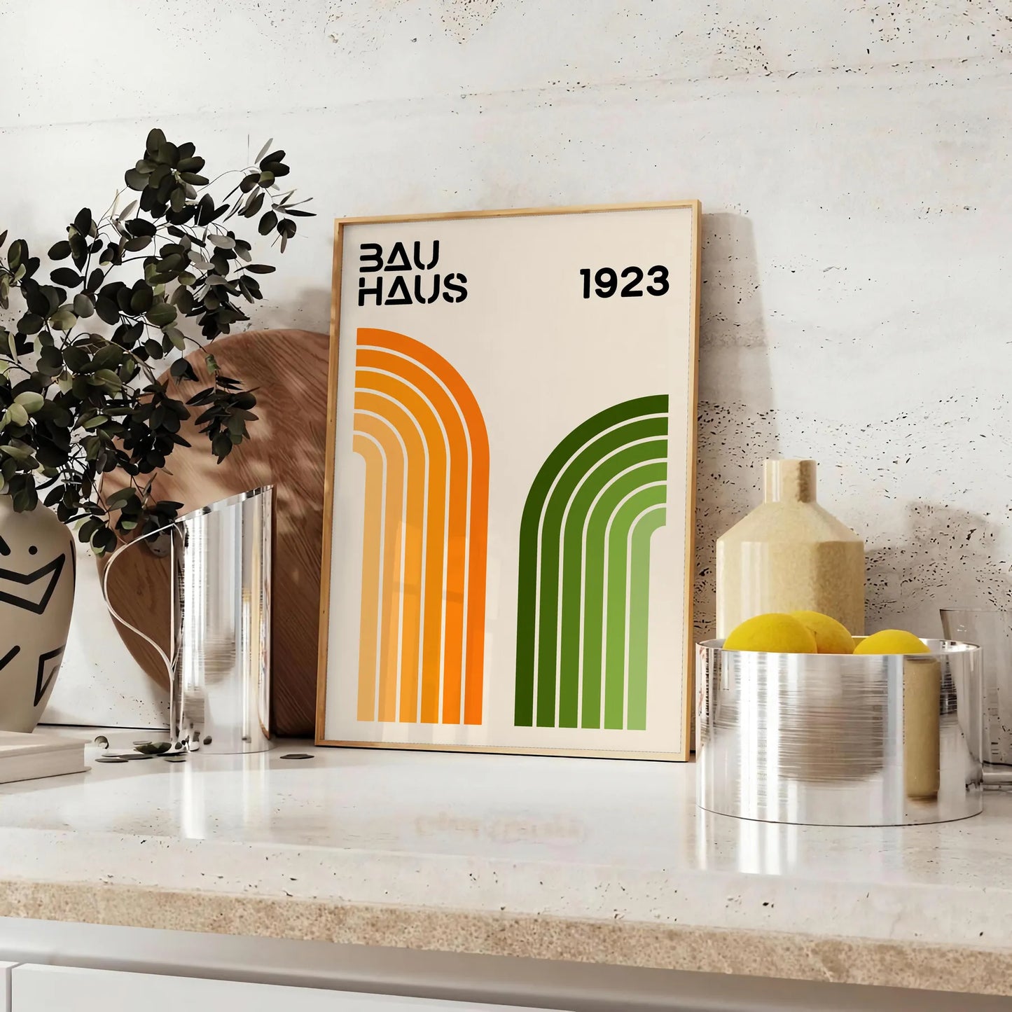 space stunning Bauhaus prints perfect blend modern art design eye poster bold geometry vibrant colors wall collection unique gift lovers standalone artwork