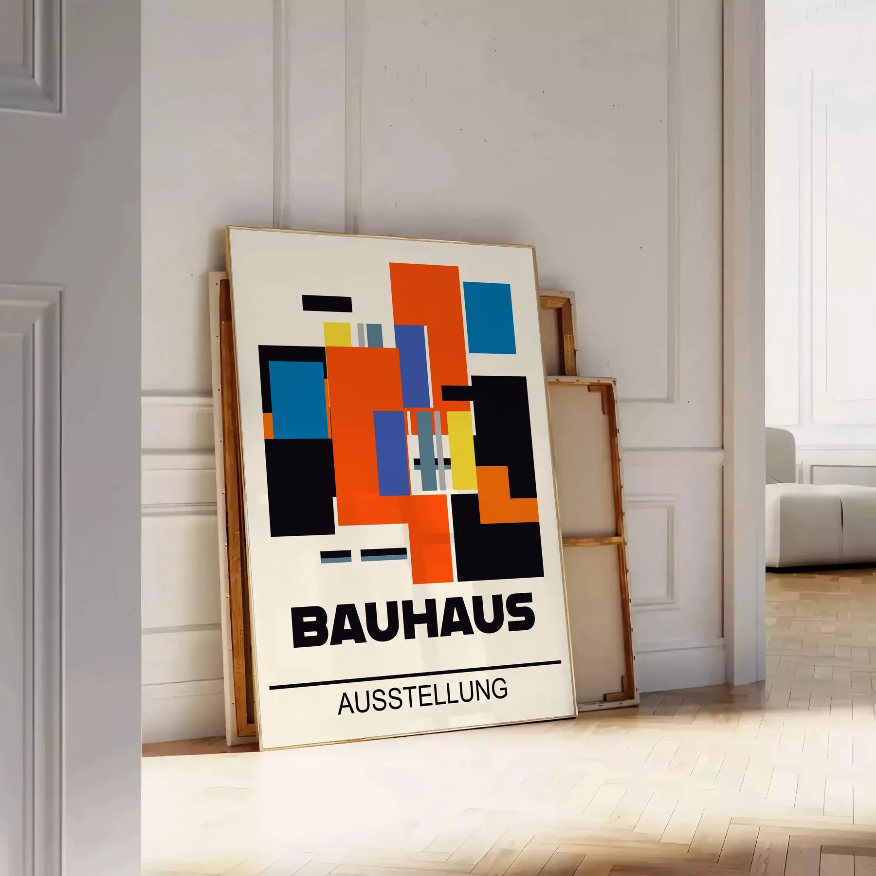 space captivating Bauhaus design poster wall art print modern aesthetics ideal gift lovers home office decor various sizes A4 cm A0