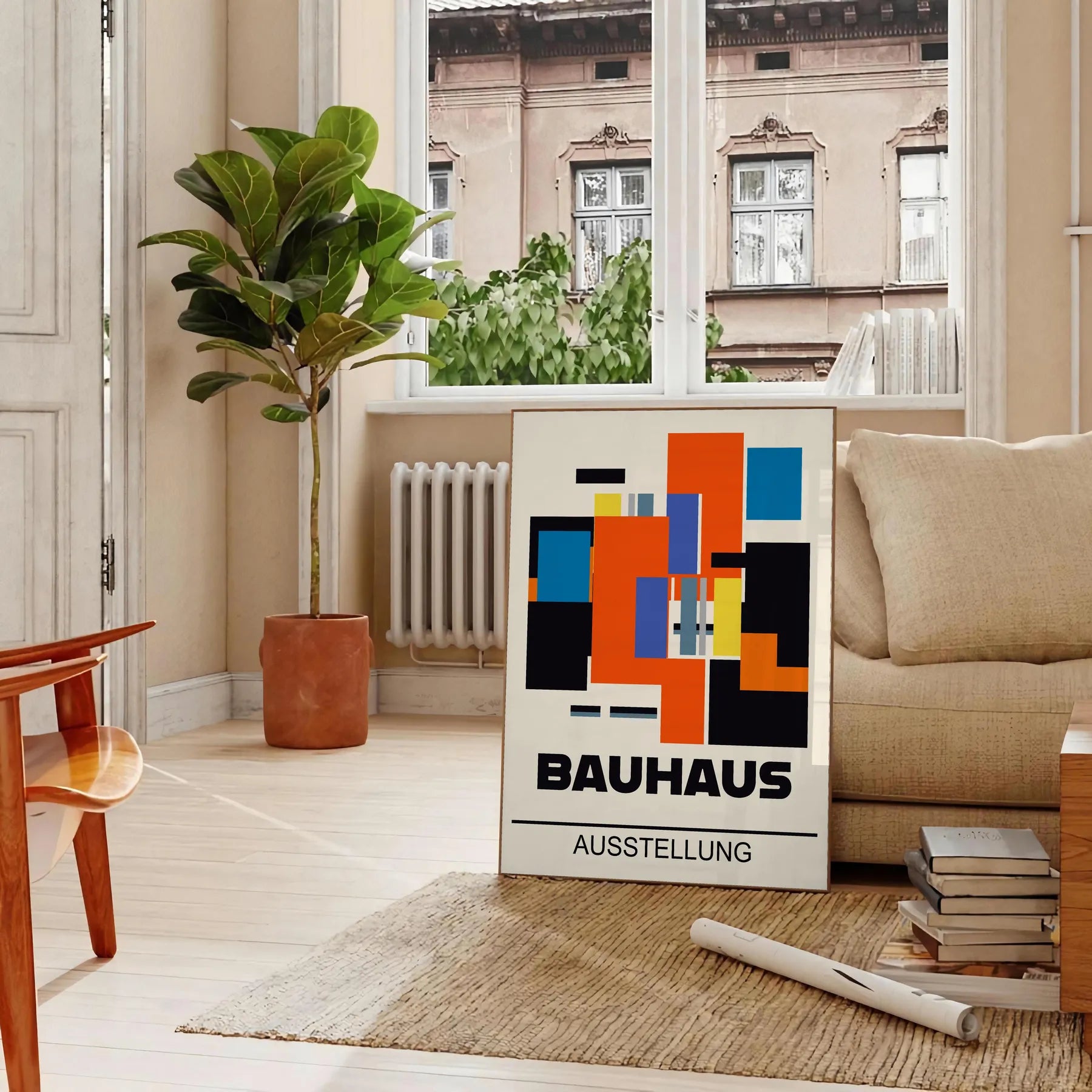 space captivating Bauhaus design poster wall art print modern aesthetics ideal gift lovers home office decor various sizes A4 cm A0