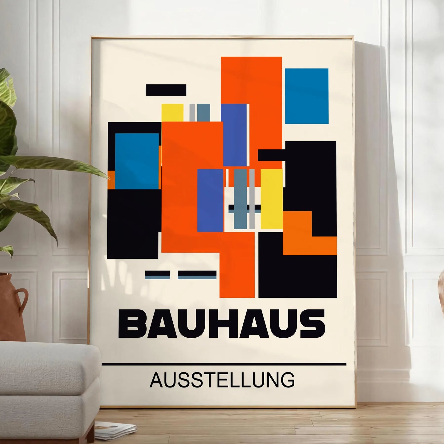 space captivating Bauhaus design poster wall art print modern aesthetics ideal gift lovers home office decor various sizes A4 cm A0